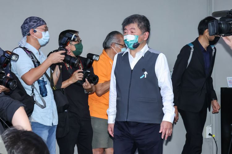 陳時中出席台灣植牙聯盟醫學會第二屆第二次會員代表大會。趙世平攝