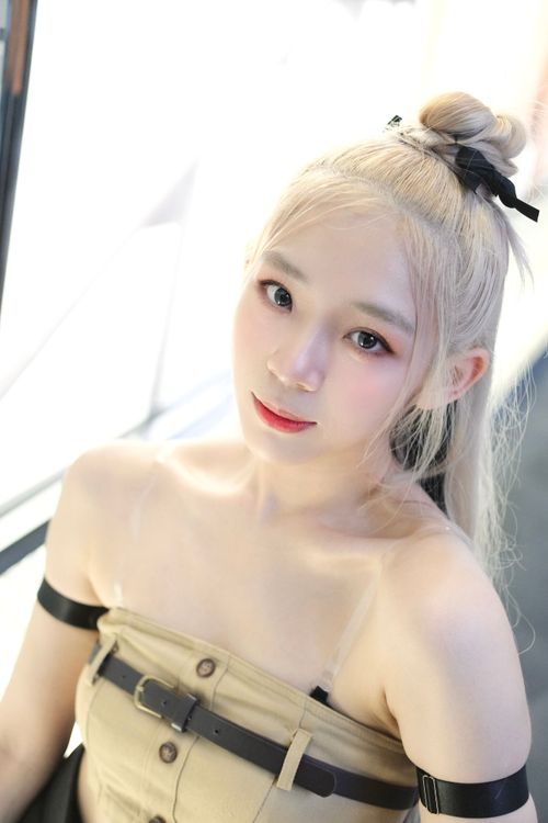 Bixiu喜歡帥氣的韓國流行舞蹈。陳志淵攝