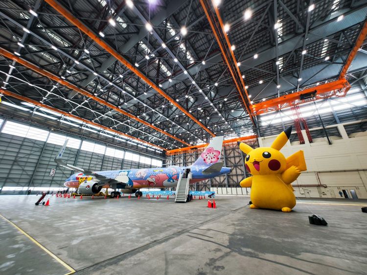 A321neo是華航最新引進的新世代客機。田欣雲攝