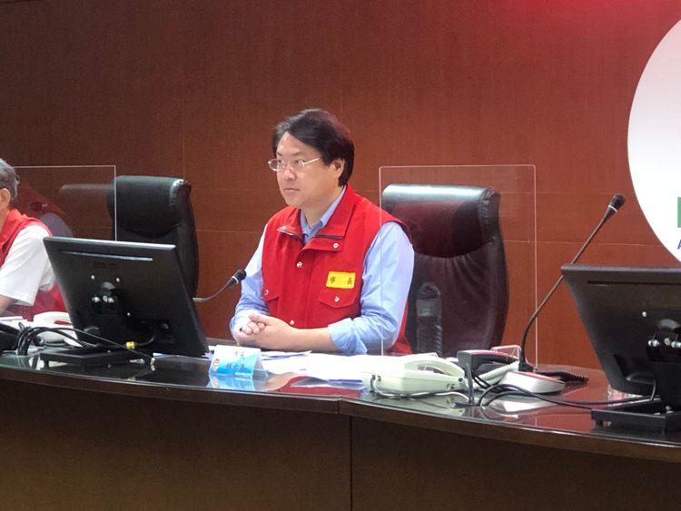 市長林右昌提醒民眾不可輕忽颱風來襲。戴之聖攝