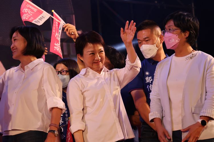 盧秀燕精彩的壓軸演說讓全場嗨到最高點。張喆喜攝