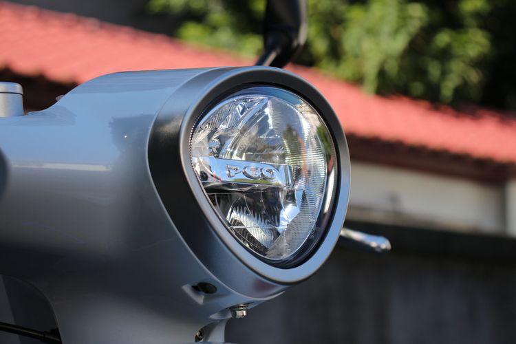 標準配備Class-C汽車級的LED遠近頭燈組，內部還加入了PGO字樣巧思。林浩昇攝