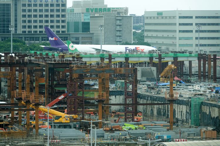 桃園機場第三航廈新建工程。施昂強攝