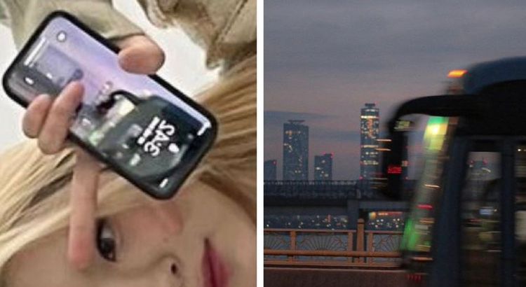 金多娟（左圖）手機背景畫面遭起底是Won上傳社群網站的夜景照。翻攝推特