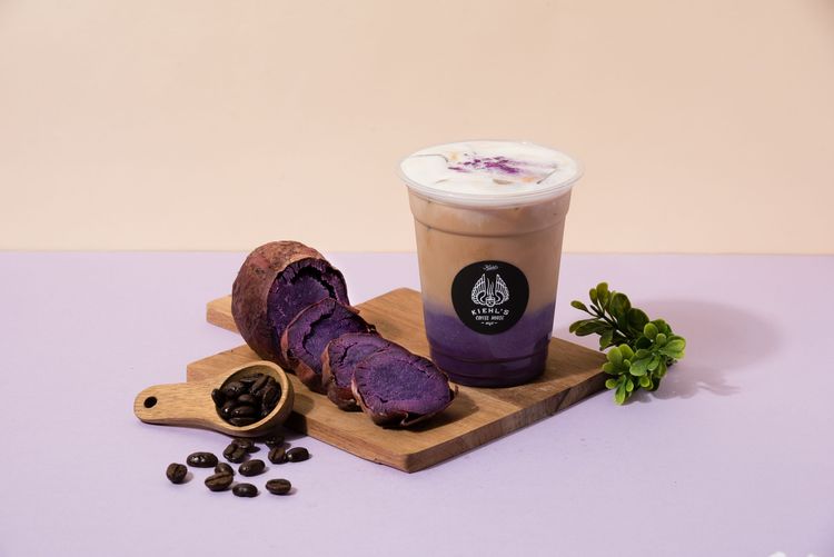 紫薯燕麥拿鐵，160元。品牌提供
