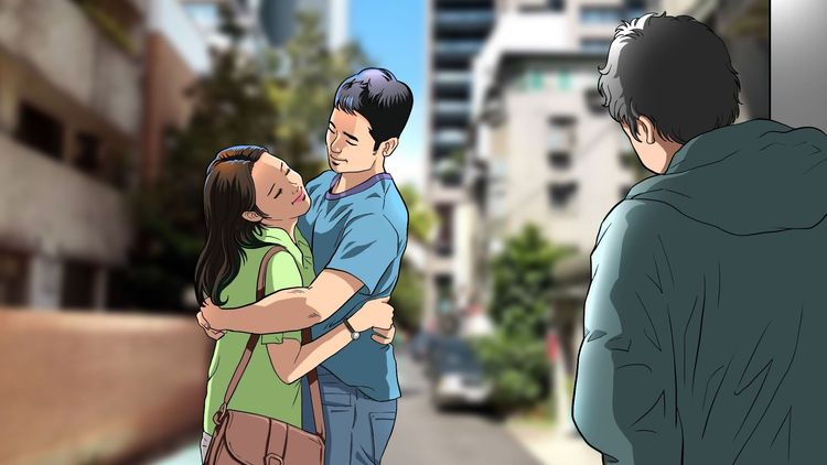 人夫反控妻子行為不檢點。示意圖