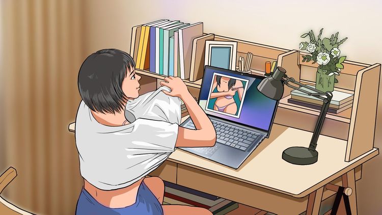男子以徵求女模誘騙少女自拍猥褻照。示意圖