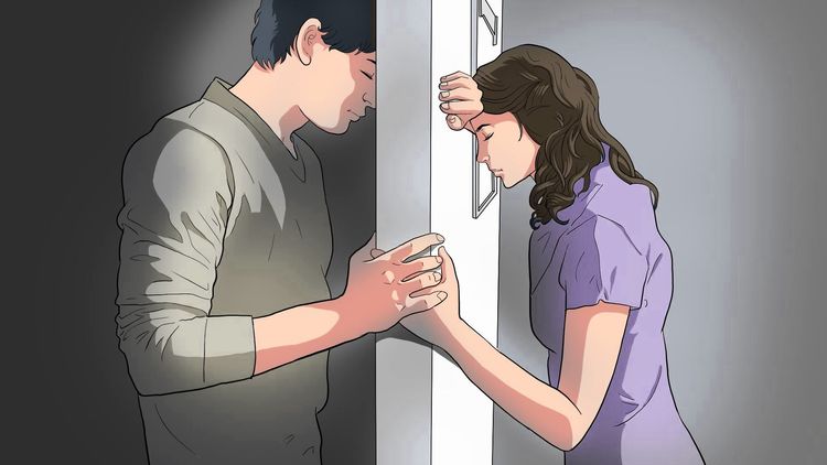 劉姓男子一度想挽回妻子的心，但未能如願。示意圖