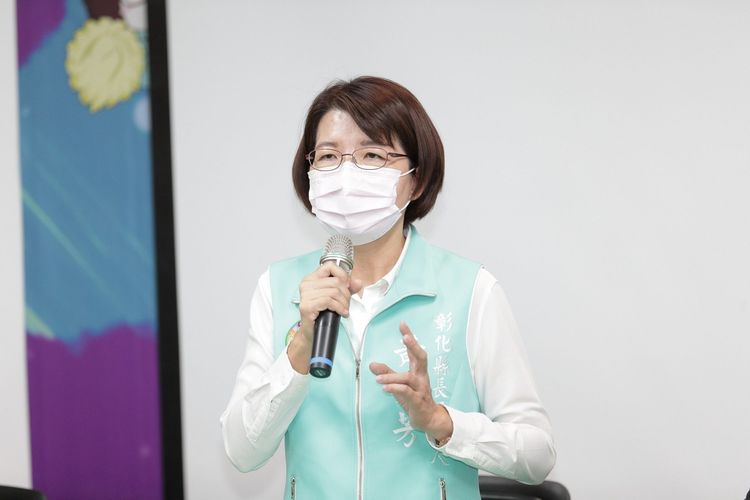 參選彰化縣長的民進黨立委黃秀芳。資料照片