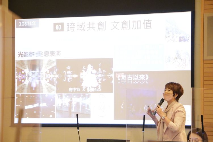 文化局長龔雅雯提出COD（culture-Oriented Development），深化建構五條美學廊帶，將藝文帶入市民生。文化局提供