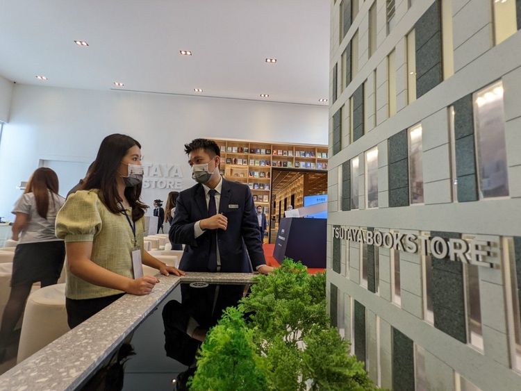 全案預計2027年完工，TSUTAYA BOOKSTORE將成為附近首屈一指的千坪複合市場商場，包含美食、購物及文化閱讀。王鈞生攝