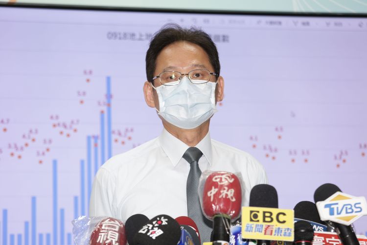地震中心主任陳國昌研判這次地震已進入尾聲。翁玉信攝