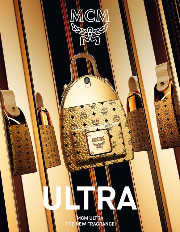 MCM極致背包淡香精呈現高雅的香檳金色調。品牌提供