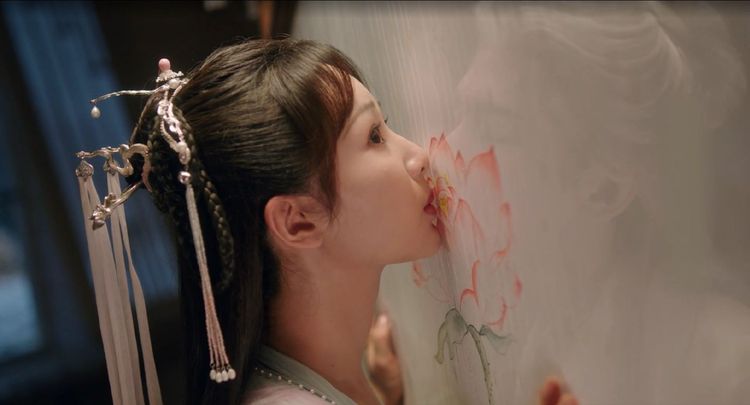 《沉香如屑》楊紫淒美「屏風之吻」看哭觀眾。MyVideo提供