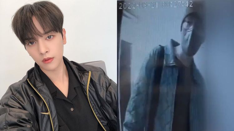 日本女友A公開RAVN到她家的監視器畫面（右圖）證明。翻攝ONEUS IG、推特