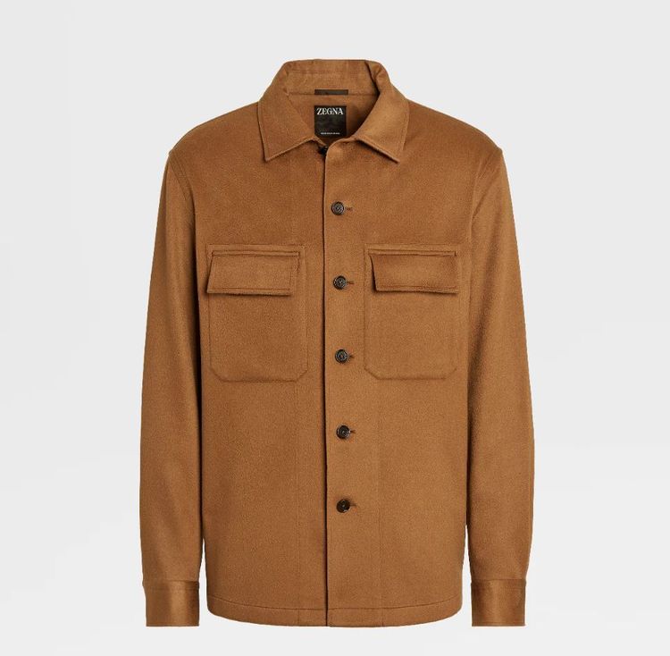 Oasi Cashmere系列駱馬紅棕色襯衫外套，7萬5100元。品牌提供