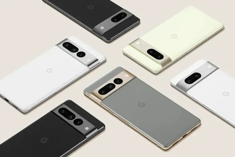 Pixel 7 和 Pixel 7 Pro 官方渲染圖。取自 Google