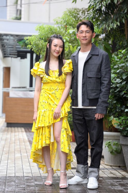 温昇豪（右）和李杏現是師兄妹。陳明中攝