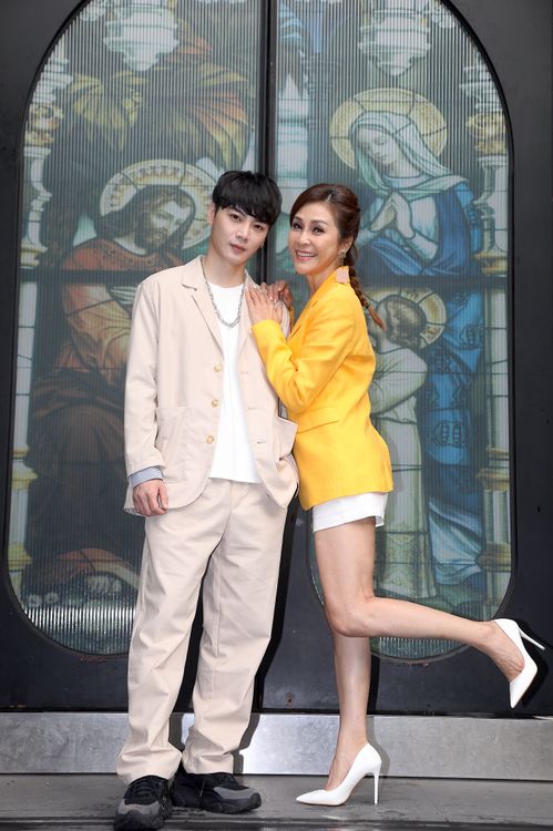 古曜威（左）與梁佑南因合作MV成為好友。陳明中攝