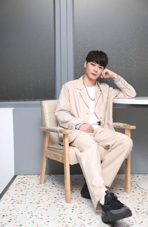 古曜威分享和家人相處點滴。陳明中攝