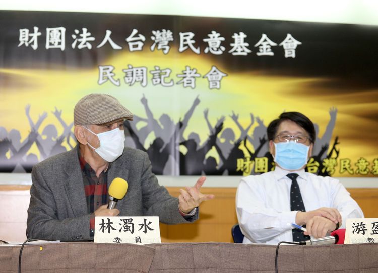 台灣民意基金會今召開記者會公布民調。陳明中攝