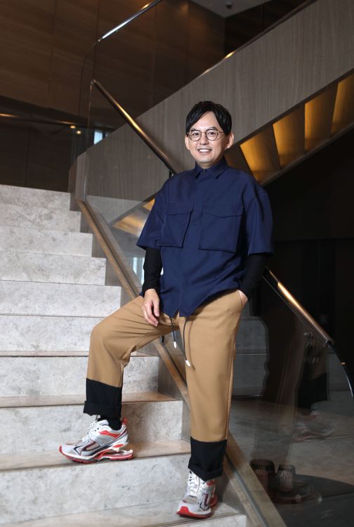 黃子佼暢談育兒經。陳明中攝