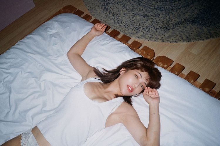 壯壯曬出性感床照。壯壯提供