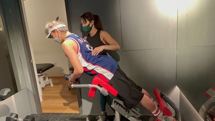 陳曉東近來只要一有空閒就健身。火爆娛樂提供