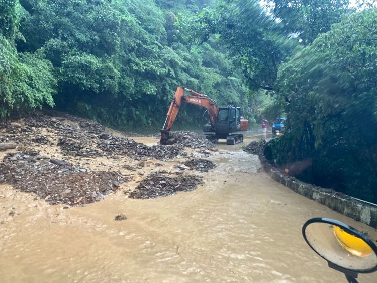 宜51線搶修狀況。翻攝畫面