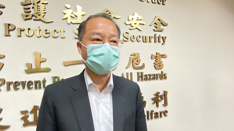 警政署長黃明昭很開心回到彰化能見到老同事及老友。孫英哲攝
