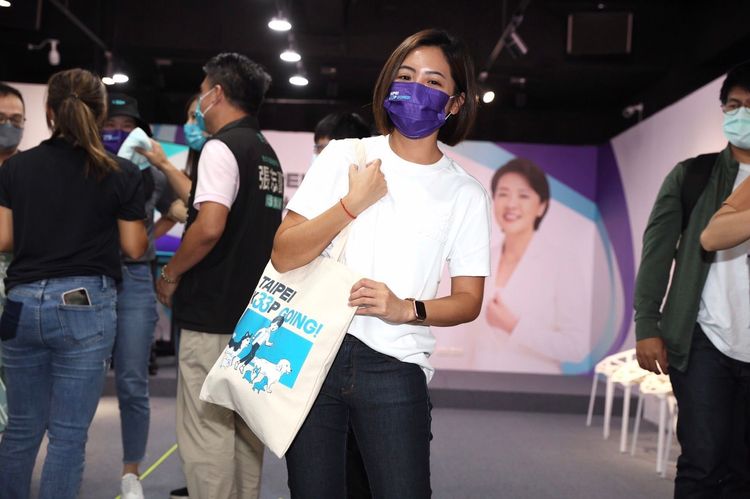 台北市議員參選人黃瀞瑩。彭欣偉攝