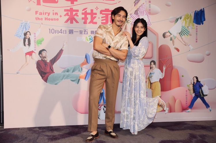 韓瑜（右）和李至正顏值登對。彭欣偉攝