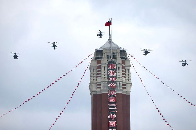 國慶大會現場。林林攝