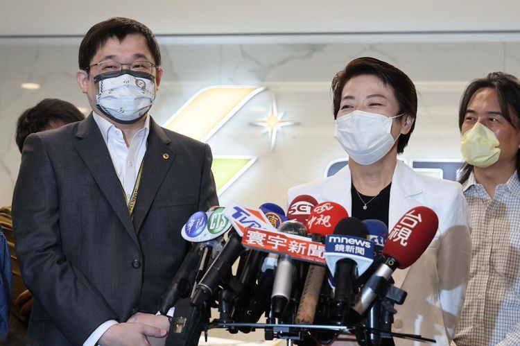 黃珊珊拜會星宇航空。林林攝