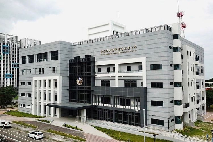 台南市警局永康分局外觀。王志弘攝
