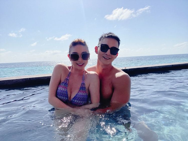 許維恩（左）和王家梁接下來忙年底婚禮。博海旅行社／綠攝影像提供