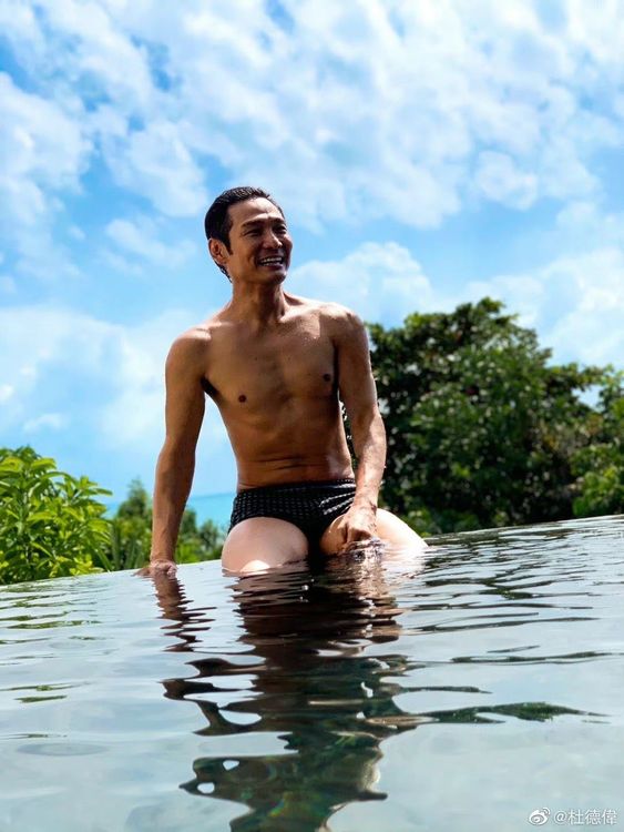 杜德偉的身形狀態維持頗佳。翻攝杜德偉微博