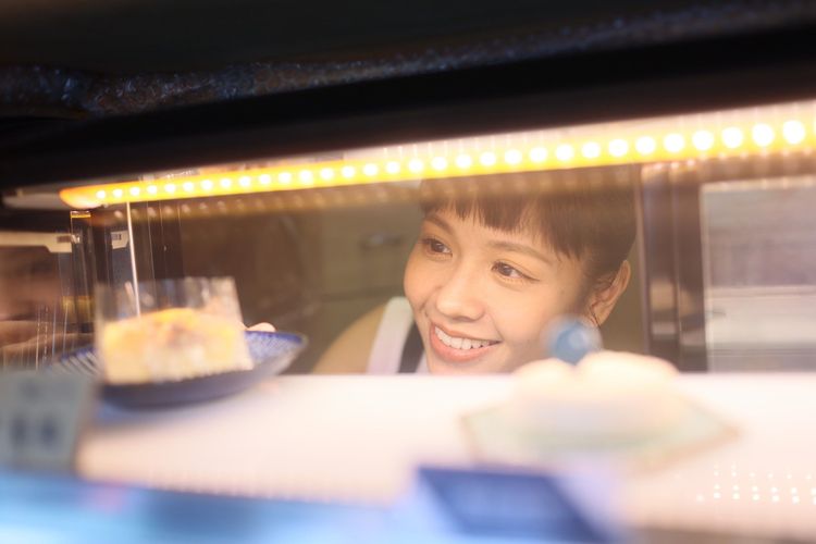 黃姵嘉笑起來十分甜美。鄭孟晃攝