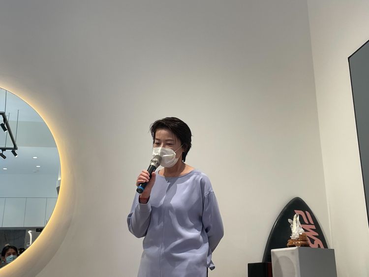 無黨籍台北市長參選人黃珊珊。劉彥宜攝