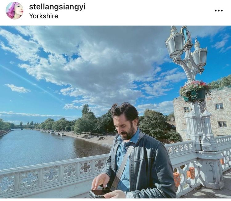 黃湘怡前陣子和家人、新歡一起去英國玩。翻攝自黃湘怡IG