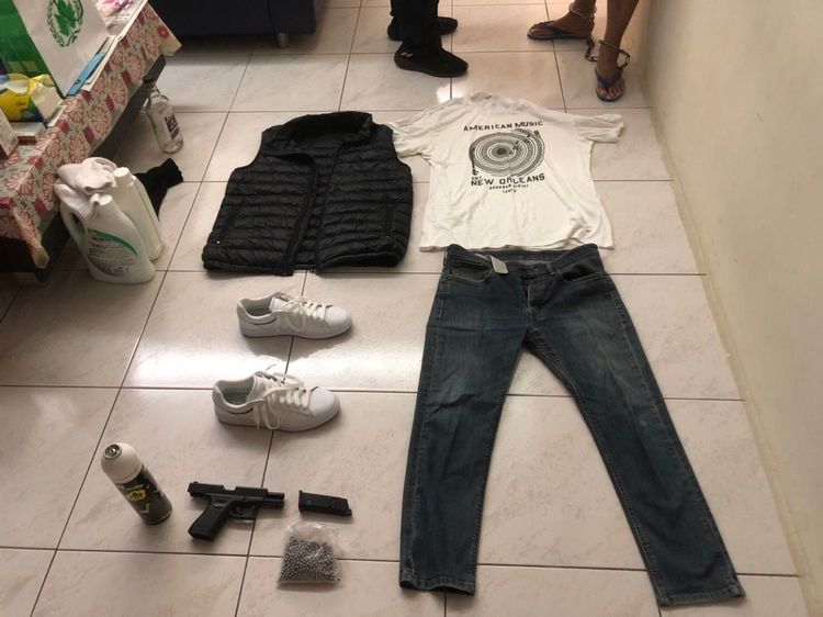 警方取獲林男犯案時穿著衣物。警方提供