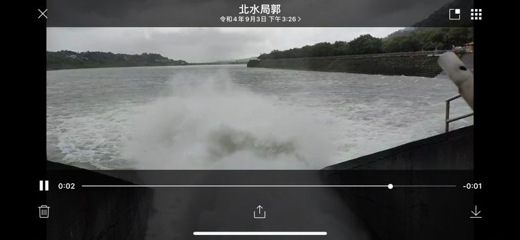 石門水庫調節性放水。北水局提供