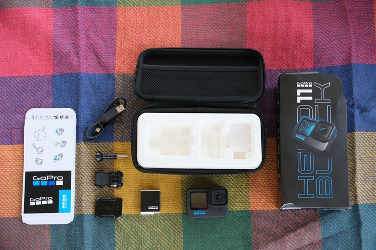 GoPro HERO 11 Black 開箱包裝與內容物。陳志淵攝