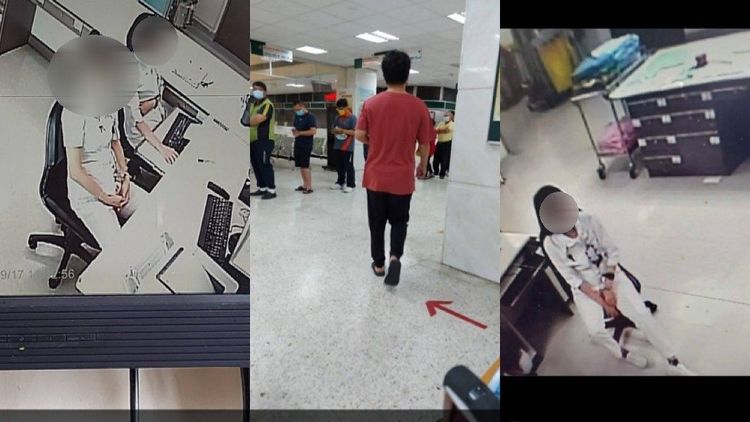 保全員提供照片證明其男同事涉偷拍進出女性。爆料人提供