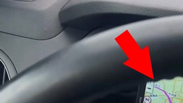 北港警方透過一閃即逝的導航影像確認事發地點為西濱台61線雲林口湖路段。攝自臉書《爆料公社》