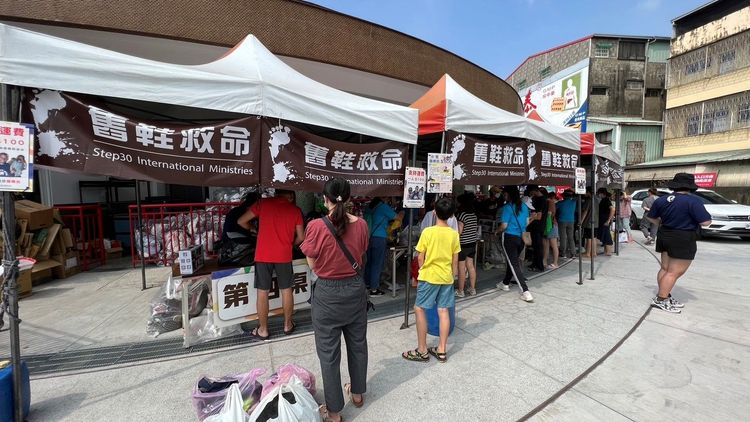 舊鞋救命10月1日起一連三天在斗南青銀共生基地接受募集。魏嘉良攝