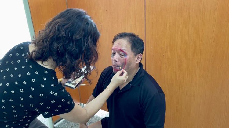 偵二隊隊長謝宗融犧牲形象。市刑大提供