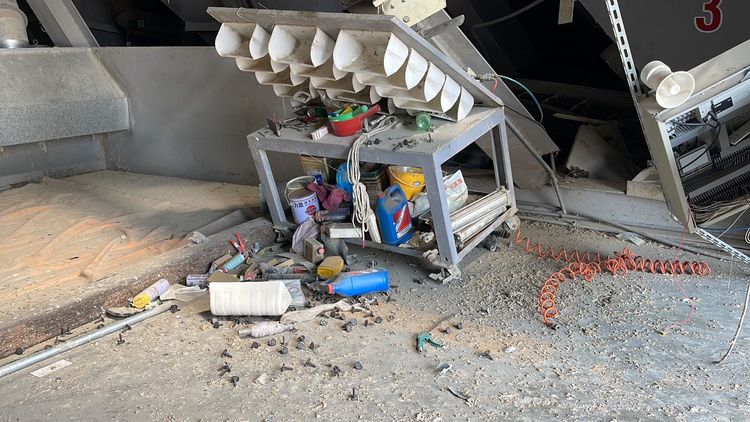 碾米廠內部。古和純攝