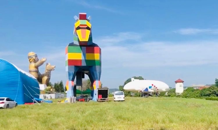 私人公司向走馬瀨租借場地，進行相關測試。王志弘攝