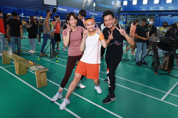 蘇晏霈（左）和傅子純都是戴資穎（中）粉絲。民視提供